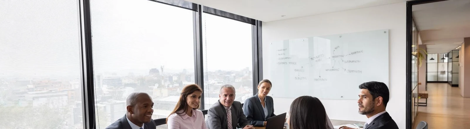 Sales-qualified meeting in a conference room